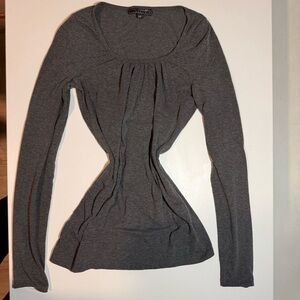 Candy Couture grey long sleeve top